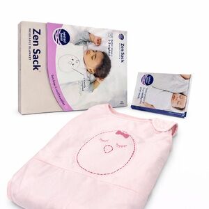 Nested Bean Zen Sack Weighted Wearable Blanket in soft pink.